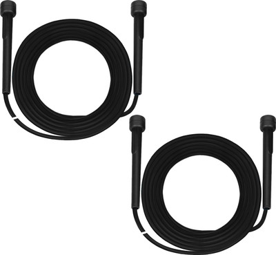 COGNANT Sports & Fitness 2 Slim Handle Black Speed Jump Rope - Best for Warm-Up Exercise Speed Skipping Rope(Length: 265 cm)