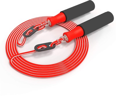 AJRO DEAL Jump Skipping Rope for Men, Women, Weight Los, Sports, Exercise, Workout Ball Bearing Skipping Rope(Red, Length: 270 cm)