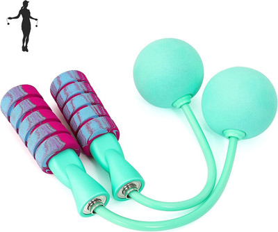 IRIS Jump Rope, Weighted Ropeless Skipping Rope for Fitness, Speed Skipping Rope(Green, Length: 40 cm)