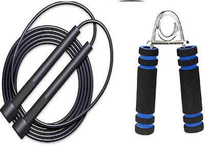 GJSHOP Foam Hand Gripper For Fore arm Strength And Skipping Rope With Adjustable Height Freestyle Skipping Rope(Length: 265 cm)