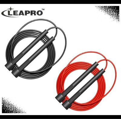 Leapro Black/Red (Pack of 2 Pcs) Freestyle Skipping Rope(Length: 275 cm)