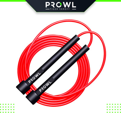 PROWL by Tiger Shroff Trainer Skipping Rope 100 Freestyle Skipping Rope(Red, Length: 290 cm)