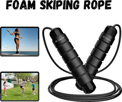 CTC CREATION Foam Grip Exercise Rope for Smooth and Easy Training Freestyle Skipping Rope(Multicolor, Length: 200 cm)