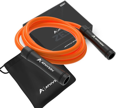 ATHVERV Adjustable Heavy Jump Rope1.1Lb,10Mm Weighted SkippingRope For Strength Training Speed Skipping Rope(Length: 304.8 cm)