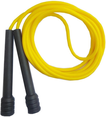 Pascal Pencil Skipping rope for exercise, Fitness Rope, Exercise Rope for men and women Freestyle Skipping Rope(Yellow, Black, Length: 295 cm)