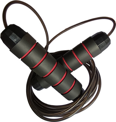 HIITFLEX Skipping rope, Jump Rope, Adjustable skipping rope for man, woman & kids, Freestyle Skipping Rope(Red, Black, Length: 274 cm)