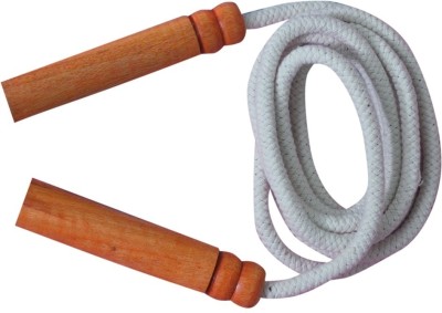 KUMAR AAND SONS SKIPPING ROPE Speed Skipping Rope(White, Brown, Length: 275 cm)