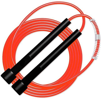 Manogyam For Men,Women for Exercise Workout&Weight LossTangle Free Chloride rope Jumping Freestyle Skipping Rope(Red, Length: 280 cm)