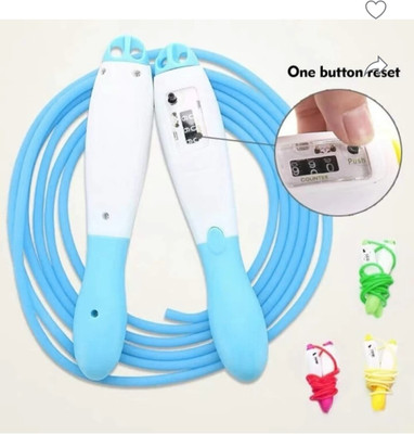 clark DEsiner blue counting skiping rope g3 280cm Speed Skipping Rope(Blue, Length: 280 cm)