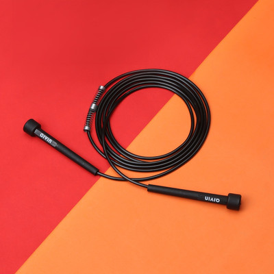 AIVIN Speed Glossy Black Speed Skipping Rope(Black, Length: 281 cm)