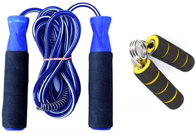 Pheonix Sports & Fitness Combo of Skipping Rope with Foam Hand Gripper Freestyle Skipping Rope(Length: 274 cm)