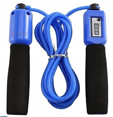 GOCART Adjustable Jump Rope with Counter Workout Equipment Freestyle Skipping Rope(Blue, Length: 280 cm)