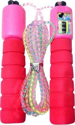 little toys Fitness Jumping Rope With Plastic Handle Freestyle Skipping Rope(Multicolor, Length: 274 cm)
