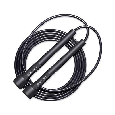BOLDFIT Skipping Rope For Men Gym Women Kids Adjustable Jump Freestyle Freestyle Skipping Rope(Black, Length: 287 cm)