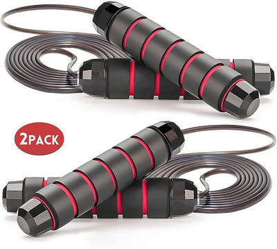 Manogyam 2PC Street Jump Freestyle Skipping Rope(Multicolor, Length: 280 cm)