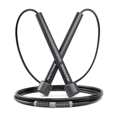 HealthHike Skipping Ropes for Men & Women Adjustable Length Jumping Ropes Freestyle Skipping Rope(Black, Length: 300 cm)