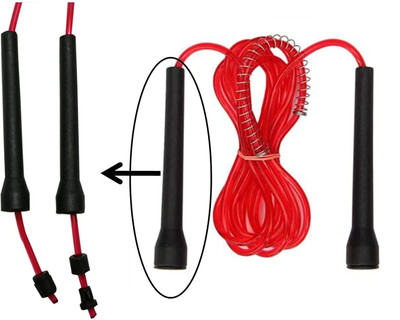 Shopeleven Fitness Rope Jumpping Skipping Rope with comfortable Handle (Pack of 1) Freestyle Skipping Rope(Multicolor, Length: 140 cm)