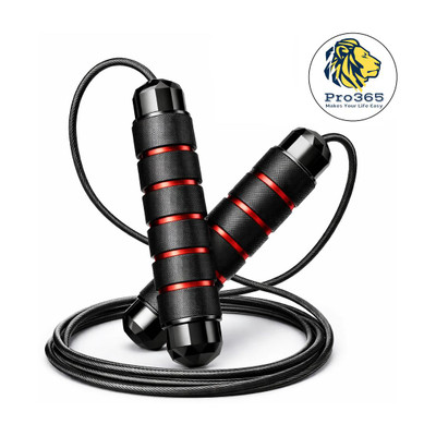 PRO365 Adjustable Exercise Skipping Rope to Unleash your Potential with Workout Ball Bearing Skipping Rope(Length: 290 cm)