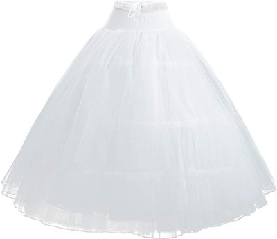 TREXEE Solid Women A-line White Skirt