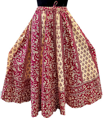 MF CREATION Printed Women Flared Multicolor Skirt