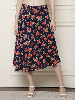 bamboo breeze Printed Women A-line Multicolor Skirt