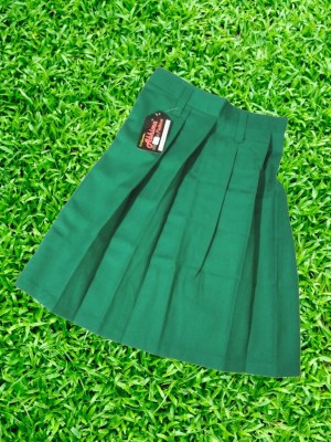 Abhima Fashion Solid Girls Regular Green Skirt