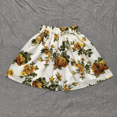 SHREERAMCHARANSTORE Floral Print Girls A-line Multicolor Skirt