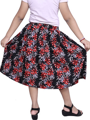 ANISHAN FASHION TRENDZZ Solid Baby Girls A-line Black Skirt