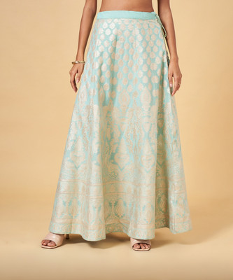 Rangmanch by Pantaloons Printed Women Flared Green Skirt