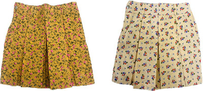 FineThreads Printed Baby Girls Straight Multicolor Skirt