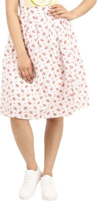 V-MART Floral Print Women Regular Pink Skirt