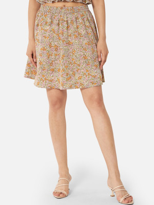 ALL WAYS YOU Floral Print Women A-line Multicolor Skirt