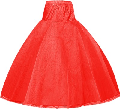 Dllfashion Solid Women Flared Red Skirt