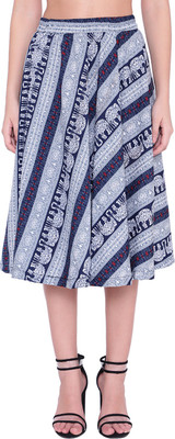 Mannat Diva Printed Women Regular Multicolor Skirt