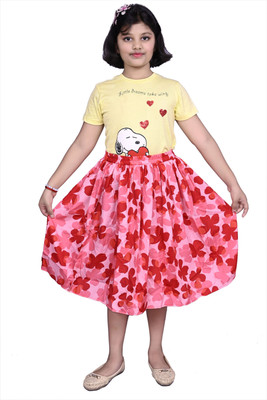 ANISHAN FASHION TREND Solid Baby Girls A-line Black Skirt