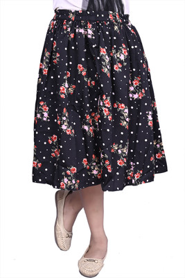 ANISHAN FASHION TRENDZZ Solid Baby Girls A-line Black Skirt