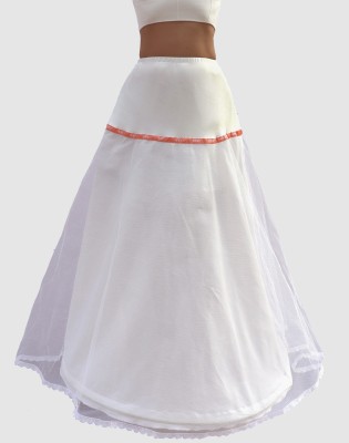 peej Solid Women Flared White Skirt