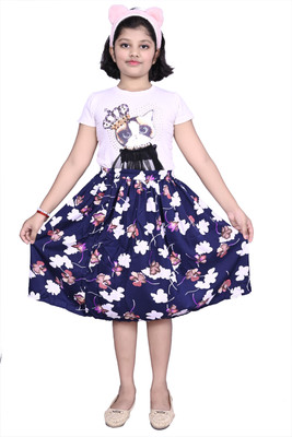 ANISHAN FASHION TRENDZ Solid Baby Girls A-line Black Skirt