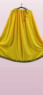 Hot shopper Solid Women A-line Yellow Skirt