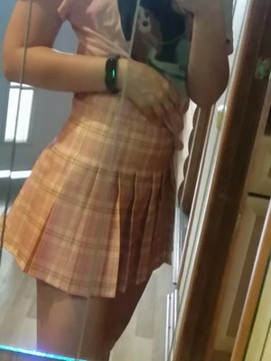 ATF Checkered Women Pleated Multicolor Skirt