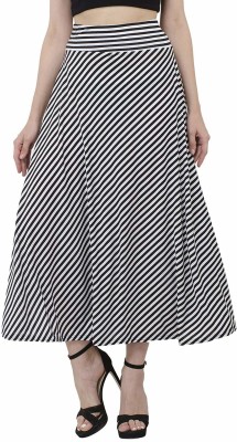 Oyesmarty Striped Women A-line Multicolor Skirt