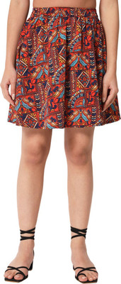 OTIRA Printed Women A-line Multicolor Skirt