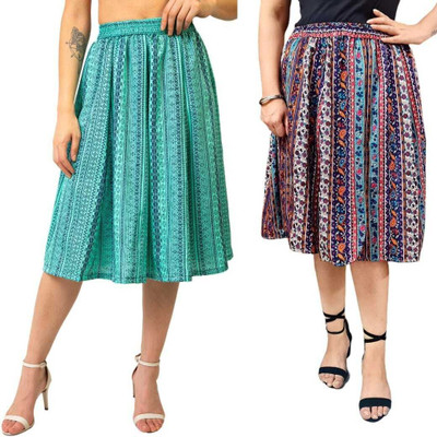 Manat Diva Printed Women A-line Multicolor Skirt