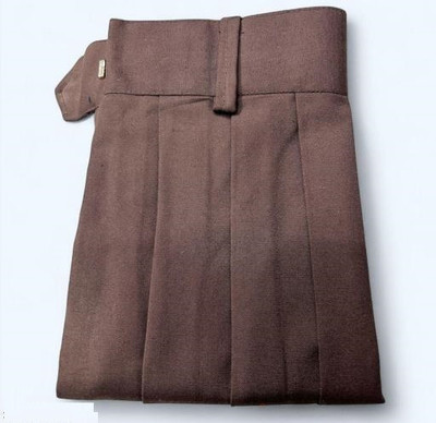 OSD Solid Girls Regular Brown Skirt