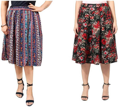 MAIYYAA COLLECTION Printed Women A-line Multicolor Skirt