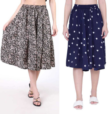 PRABHNOOR Printed Women A-line Multicolor Skirt