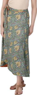 Finito Printed Women A-line Multicolor Skirt