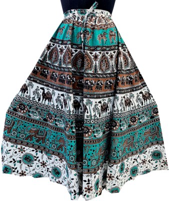 MF CREATION Printed Women Flared Multicolor Skirt