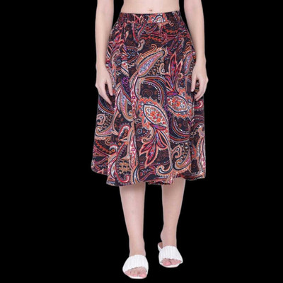 MAIYYAA COLLECTION Printed Women Wrap Around Multicolor Skirt