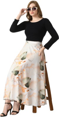 vagisha Printed Women Flared Multicolor Skirt